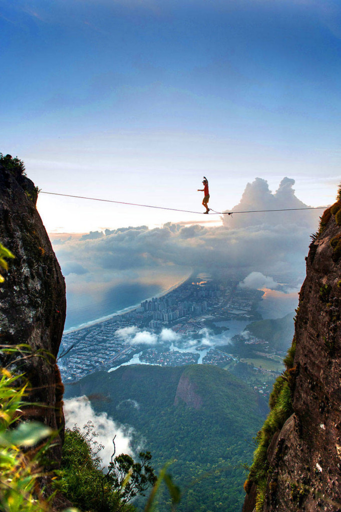A very different view of Rio de Janeiro.