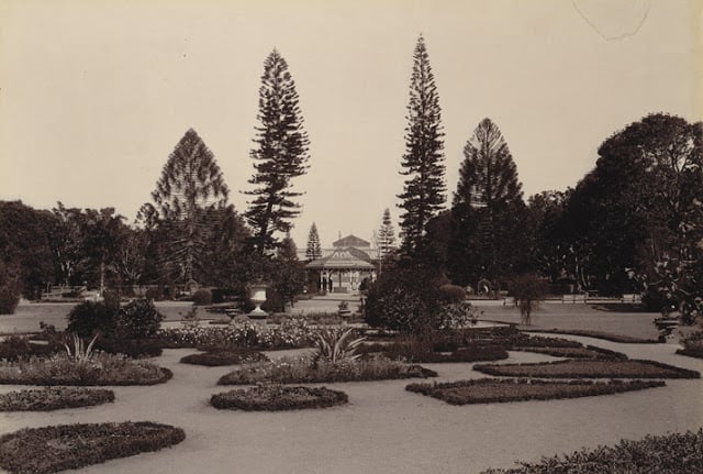 Lal Bagh Gardens, Bangalore taken in the 1890s