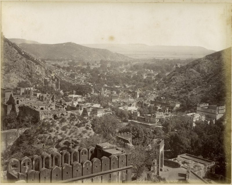 Panoramic view of Umbere, an albumen print, c.1880's