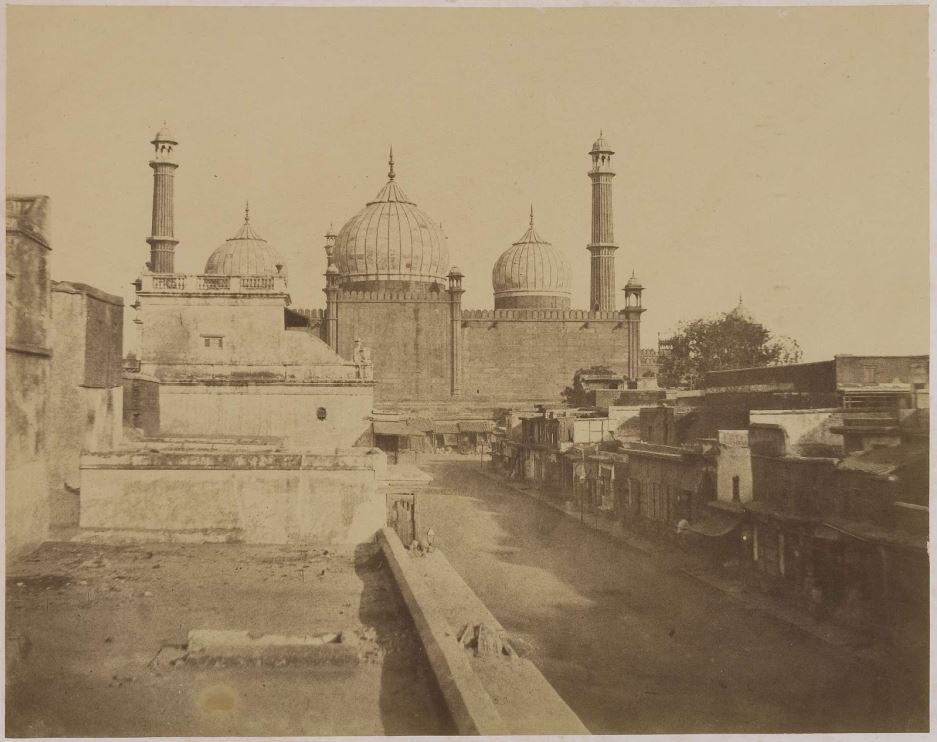 Rear View of the Jami Masjid - Delhi c.1857-1858