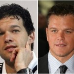 Michael Ballack and Matt Damon