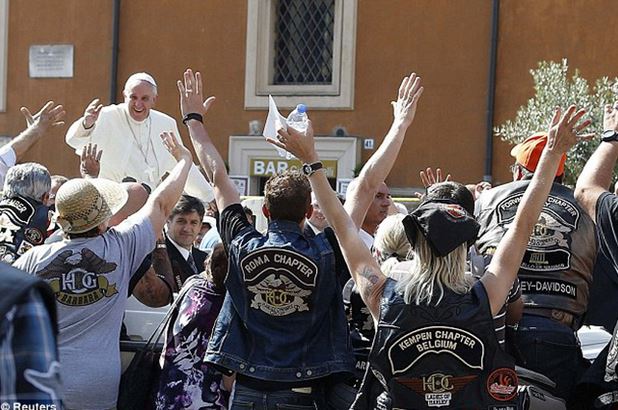 Pope francis auctioned his motorcycle to benefit the homeless