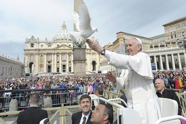 Pope Francis condemned the violence of the Syrian civil war