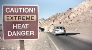 Defying Death Vally, mercedes ad