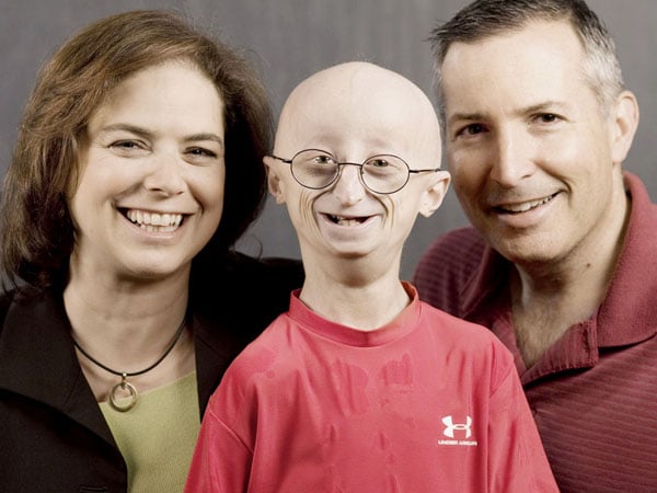 Sam Berns with Parent