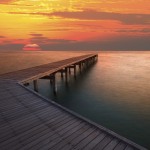 geometric-pier-sunset