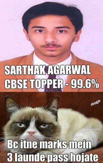 Cbse topper, sarthak agarwal, sarthak meme, meme, indian education fun, india, cbse 12th toppper,