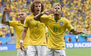 brazil,fifa2014,fifa world cup 2014,chile,cameroon,neymar,netherlands,oscar,spain,david villa,aniesta,mata,torres,last 16,mexico,croatia,australia,brazil beat cameroon,spain defeat australia
