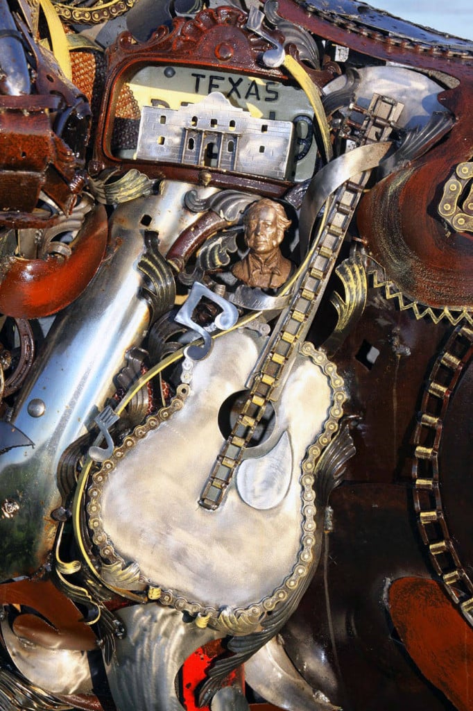 scrap metal sculptor, Bronze sculptor by John Lopez, john lopez, metal recycle idea, Lemmon, scrap metal sculptor in South Dakota, western style sculptures, sculptures using old farm equipment