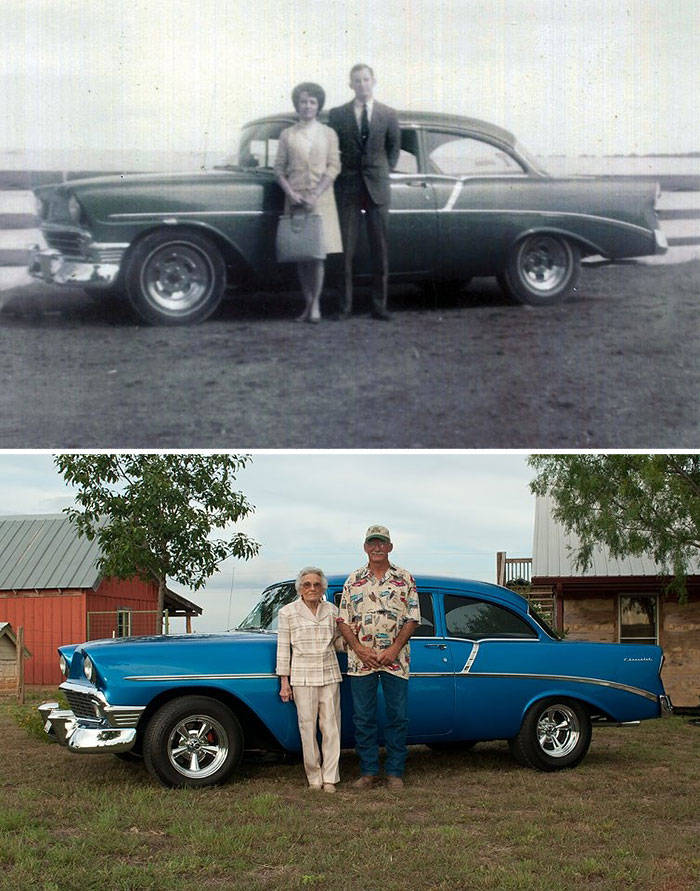 top photo recreations, childhood to adulthood, childhood photos, before and after, amazing photos, wow, Meeting Hulk Hogan