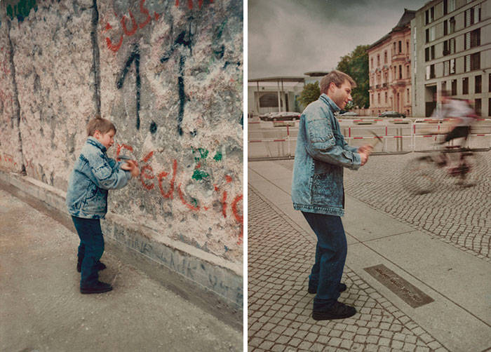 top photo recreations, childhood to adulthood, childhood photos, before and after, amazing photos, wow, Meeting Hulk Hogan