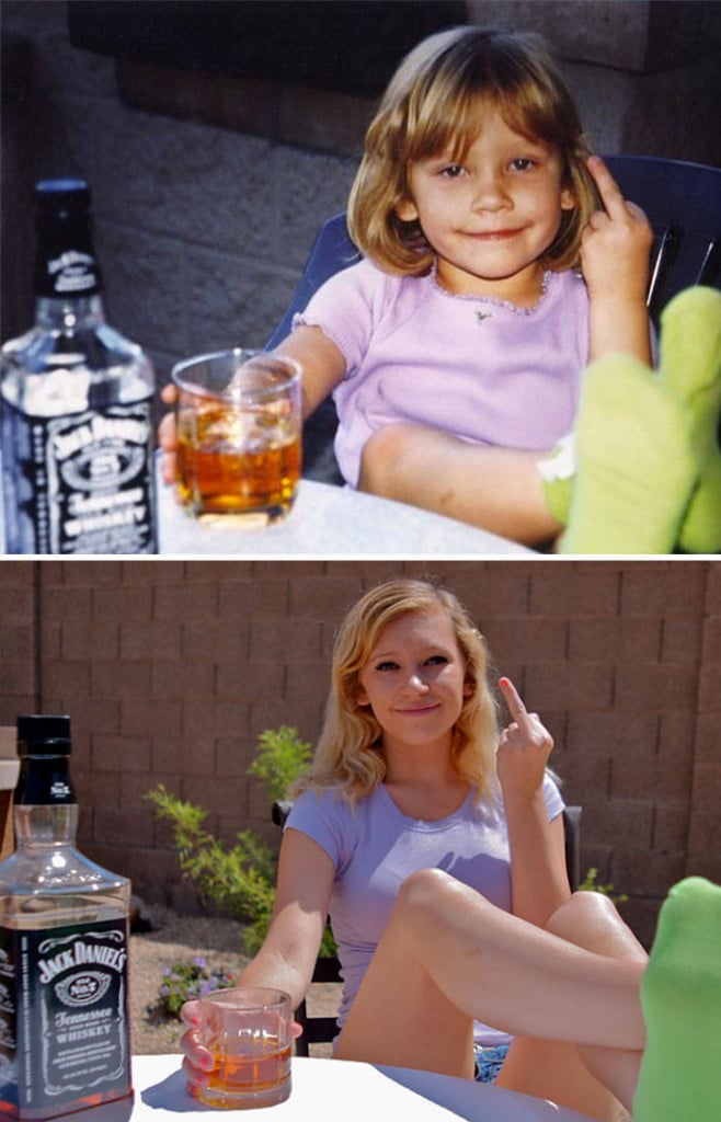 top photo recreations, childhood to adulthood, childhood photos, before and after, amazing photos, wow, Meeting Hulk Hogan