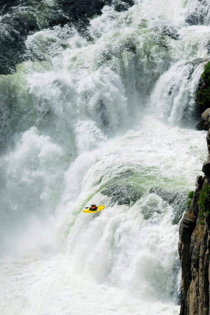 White water kayaking in chile.