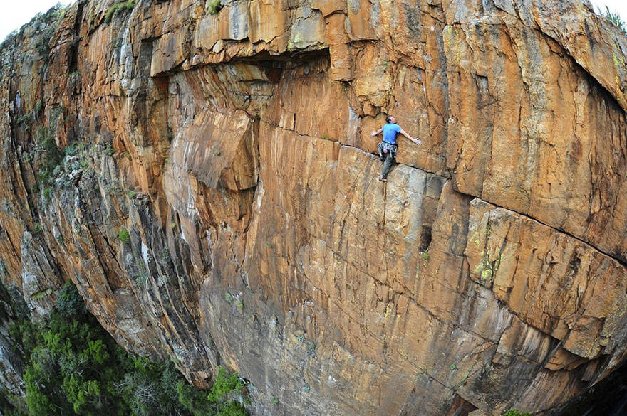 John roberts, climbin' around South Africa