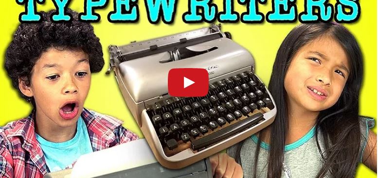 How Kids React To Typewriters | Reckon Talk