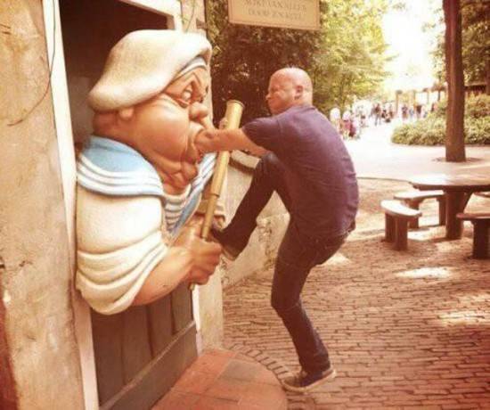 People Brought Statues to Life 13