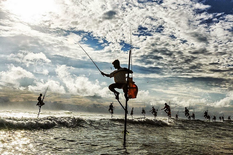 Sri lanka, stilt fishermen, dying tradition, unawatuna, weligama, travel