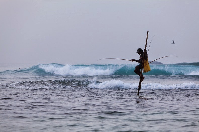 sri lanka, Stilt Fishermen, dying tradition, unawatuna, weligama, travel