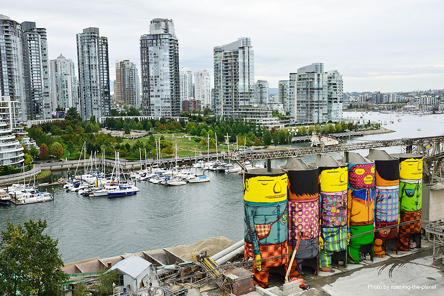 Brazilian artists, vancouver, octavio art, gustavo art, art, amazing graffiti, graffiti on tower, canada, twin brothers art, brazilian graffiti, brazilian artwork, granville island