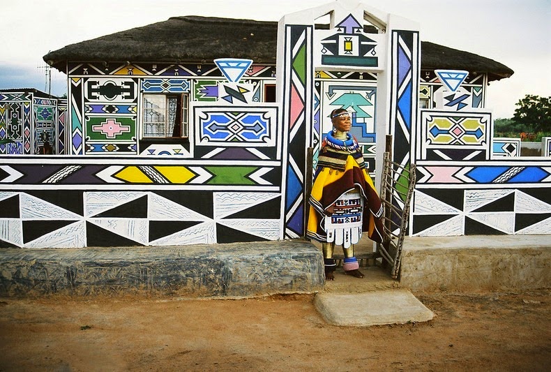 Ndebele house painting 8