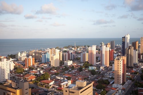 Panorama von joao pessoa in brasilien