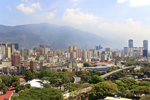 Skyline of caracas city. Capital of venezuela