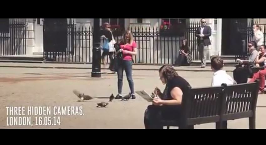men, women, domestic violence, prank, social experiment, london