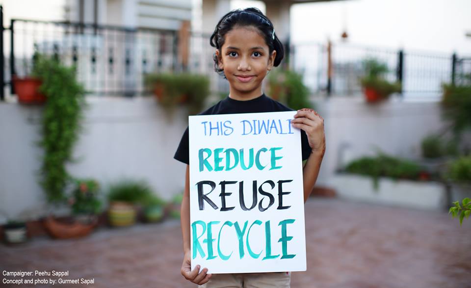 diwali 2014, go green, say no to crackers, pollution, save earth, india