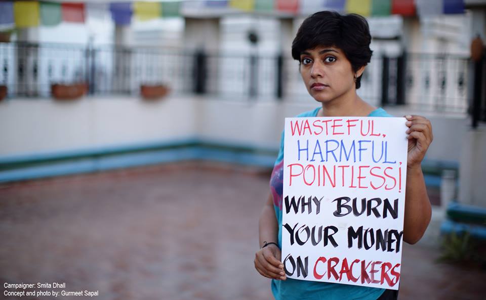 diwali 2014, go green, say no to crackers, pollution, save earth, india