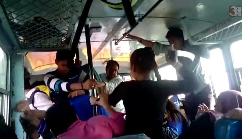 Sexual harassment video in bus Sexual harassment video in bus