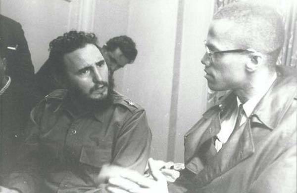 Malcolm X picking Fidel Castro’s brain