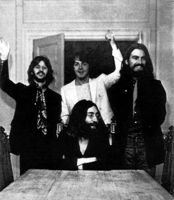 The last time the Beatles were photographed together