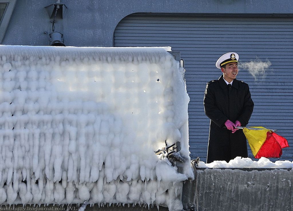 russia, korea, korean warship in russia, vladivostok, great russia, cold, winter in russia, freezing ship