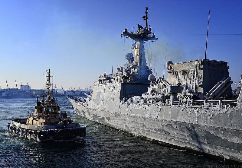 russia, korea, korean warship in russia, vladivostok, great russia, cold, winter in russia, freezing ship