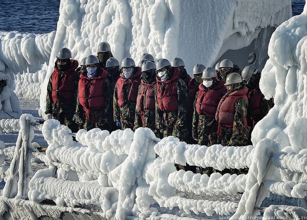 russia, korea, korean warship in russia, vladivostok, great russia, cold, winter in russia, freezing ship