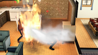 2. Cuddling up by the fireplace. Reality