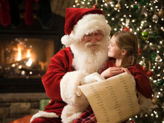 5. Getting a picture with Santa. Expectation