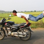 Most Daring Yoga In the World by Indian Daredevil on High Speed Motorbike (2)
