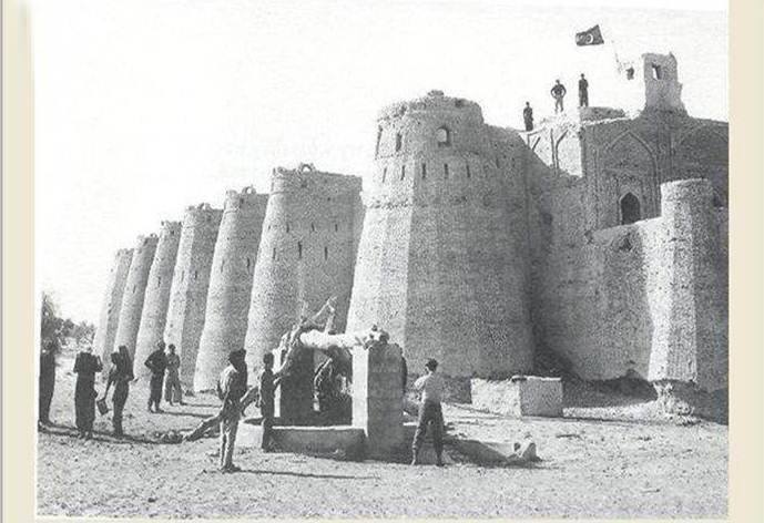 Pakistan’s flag flutters proudly over the famous rajput fort of kishangarh