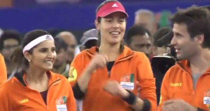 Sania Mirza, Ana Ivanovic, Roger Federer, Gael Monfils, IPTL 2014, Hot Sania Mirza, Hot Ana Ivanovic, Sania Mirza Dance, Ana Ivanovic Dance, Indian Aces, Manila Mavericks, Micromax, Happy New year Songs, Indiawale