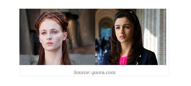 Alia bhatt as sansa stark