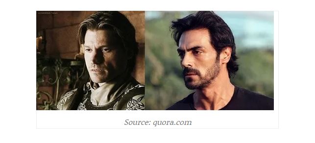 Arjun rampal as jaime lannister