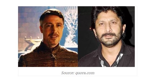 Arshad warsi as petyr baelish