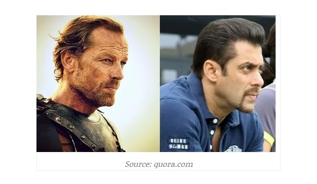 Salman khan as jorah mormont