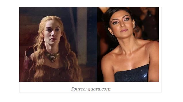 Sushmita sen as cersei lannister