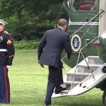 Obama Forgets To Salute Marine