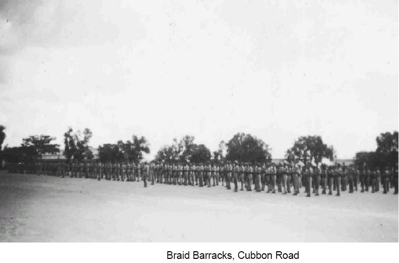 Braid bararacks, brigade road