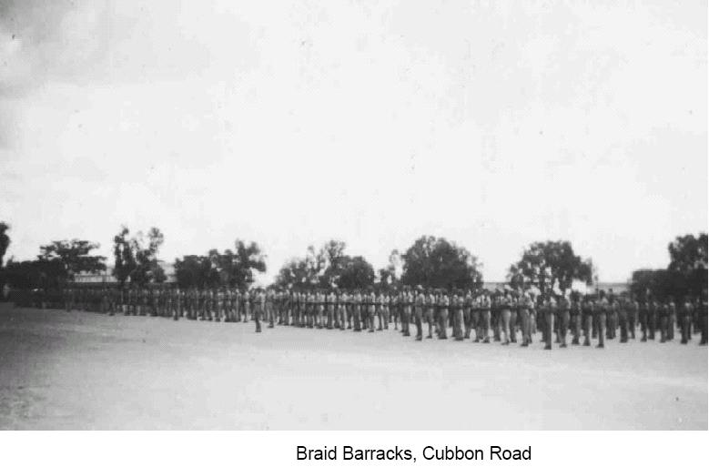 Braid Bararacks, Brigade Road
