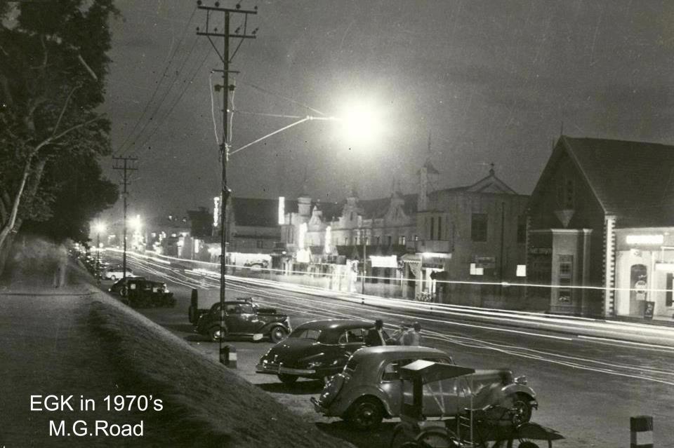 EGK on M.G. Road in the 1970's.