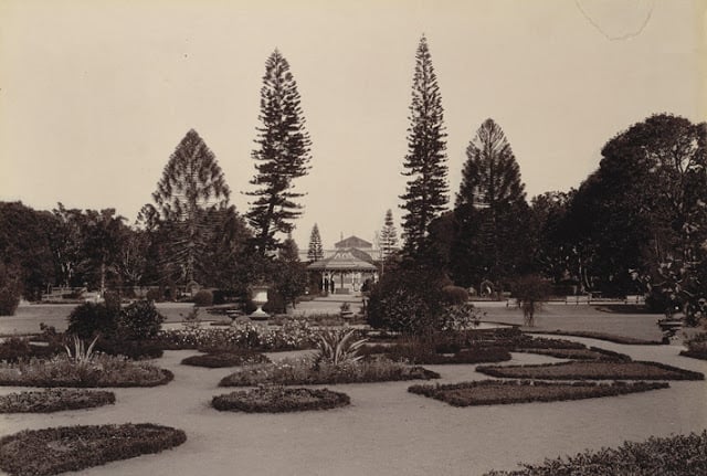 Lal bagh gardens, bangalore taken in the 1890s